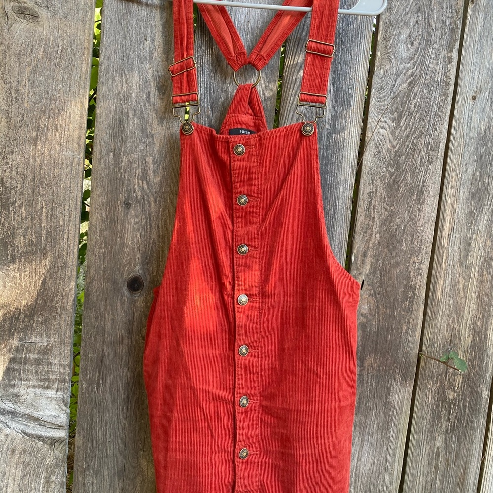 Forever 21 Corduroy Overall Skirt